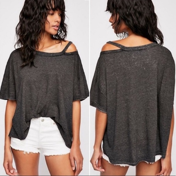 Free People Tops - We The Free Alex Tee Distressed Boho Washed Out